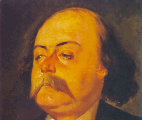 A portrait of Gustave Flaubert.