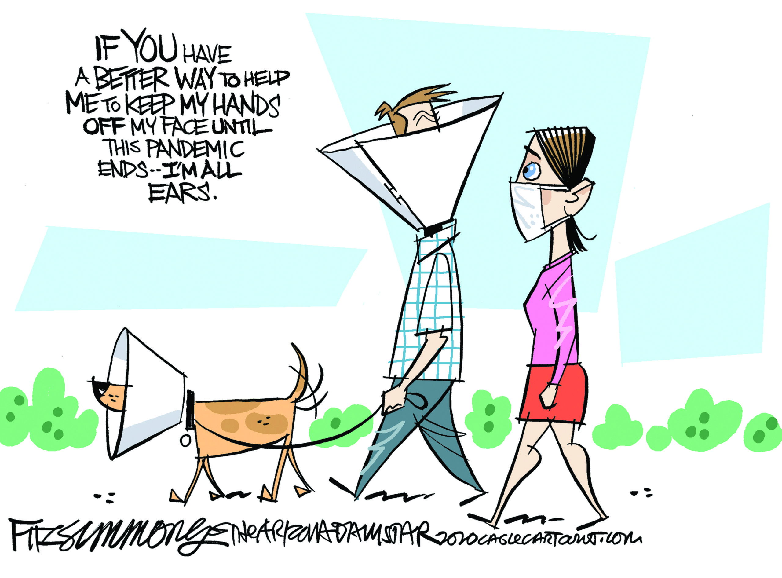 A cartoon about coronavirus